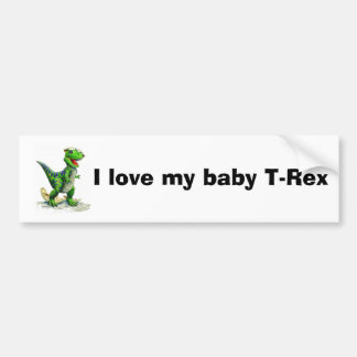 Autocollant De Voiture J'aime mon T-Rex