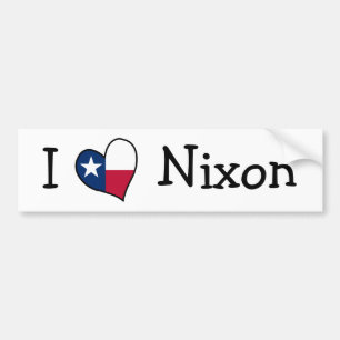 Autocollant De Voiture J'aime Nixon