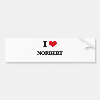 Autocollant De Voiture J'aime Norbert