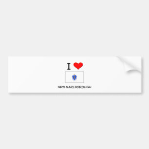 Autocollant De Voiture J'aime nouveau Marlborough le Massachusetts