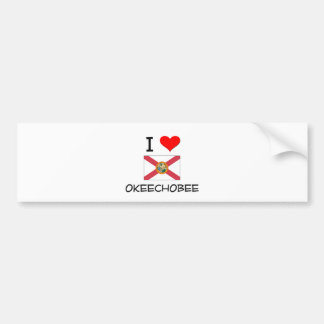 Autocollant De Voiture J'aime OKEECHOBEE la Floride