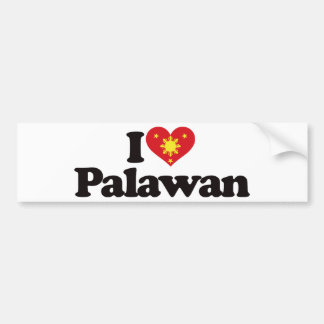 Autocollant De Voiture J'aime Palawan