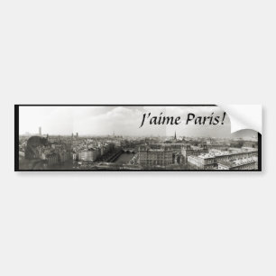 Autocollant De Voiture "J'aime Paris !" Adhésif pour pare-chocs