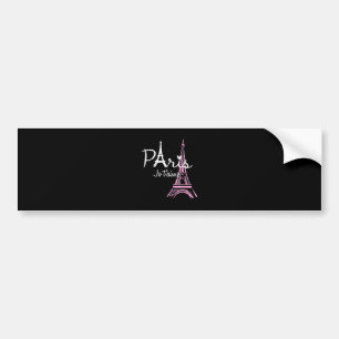 Autocollant De Voiture J'aime Paris Tour Eiffel France Souvenir Français