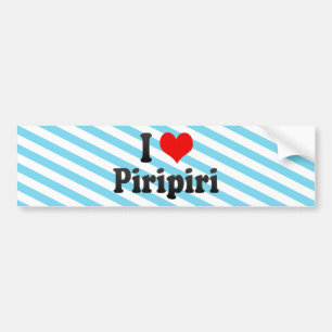 Autocollant De Voiture J'aime Piripiri, Brésil