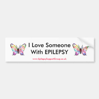 Autocollant De Voiture J'aime quelqu'un avec l'ÉPILEPSIE