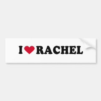 AUTOCOLLANT DE VOITURE J'AIME RACHEL