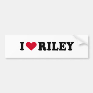 AUTOCOLLANT DE VOITURE J'AIME RILEY