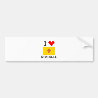 Autocollant De Voiture J'aime Roswell Nouveau Mexique