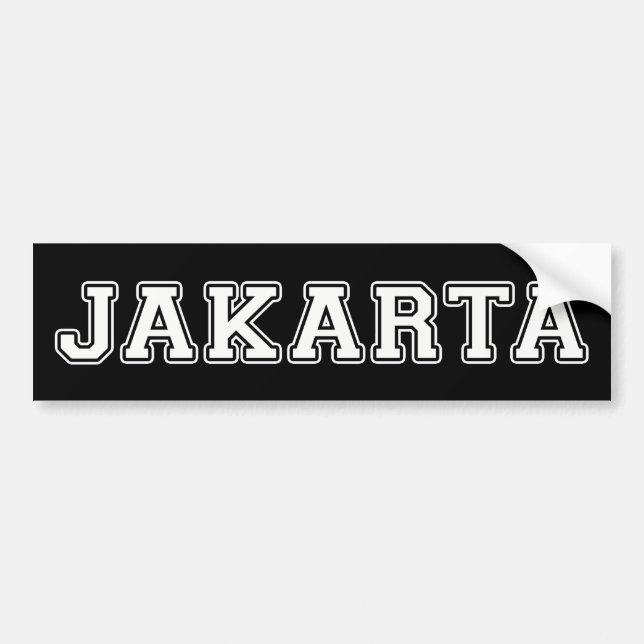 Autocollant De Voiture Jakarta Indonésie (Devant)