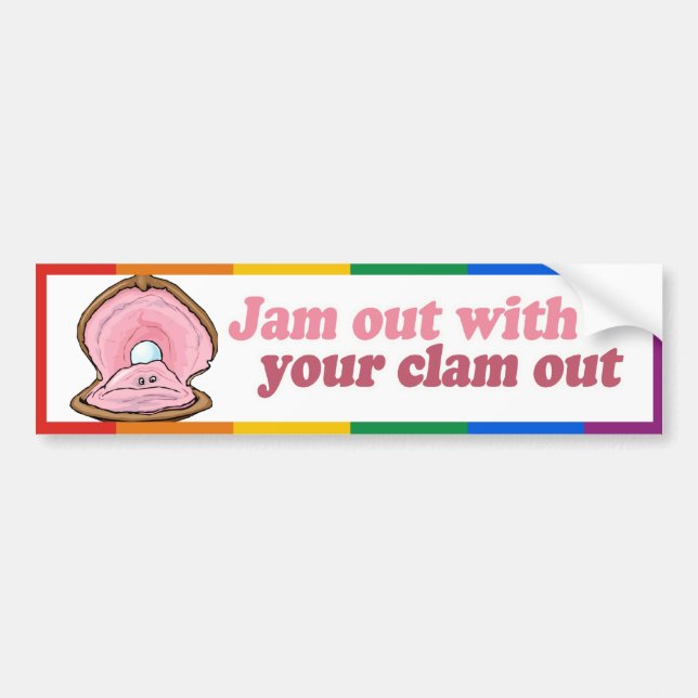Autocollant De Voiture JAM OUT AVEC VOTRE CLAM OUT -.png (Devant)