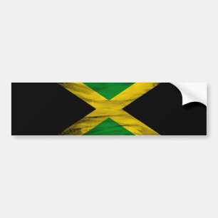 Autocollant De Voiture Jamaica flag brush stroke, flag national