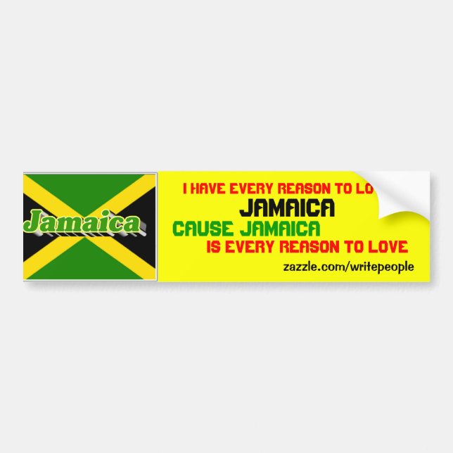 Autocollant De Voiture jamaïque (Devant)