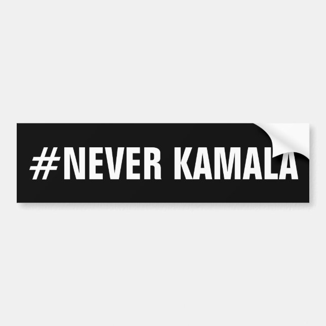 AUTOCOLLANT DE VOITURE #JAMAIS KAMALA (Devant)
