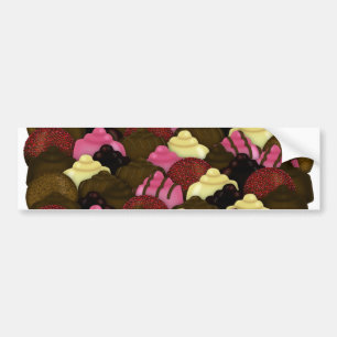 Autocollant De Voiture Jamais trop de chocolat - Bonbons de la Saint-Vale