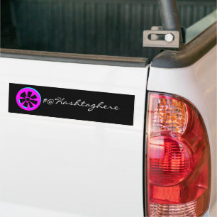 Autocollant De Voiture Jante de voiture de course néon rose noir de voitu