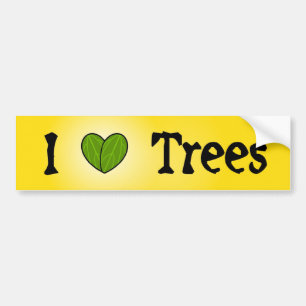 Autocollant De Voiture J'arbres d'amour