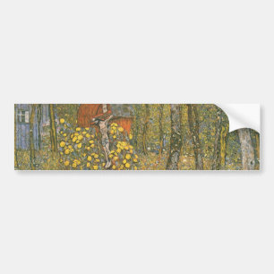 Autocollant De Voiture Jardin agricole avec Crucifix (par Gustav Klimt)