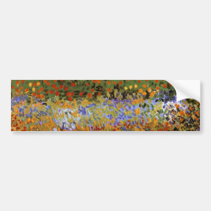 Autocollant De Voiture Jardin de fleurs (F430) Van Gogh Art