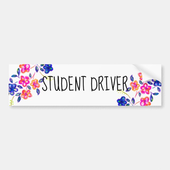 Autocollant De Voiture Jardin fleuri (Devant)