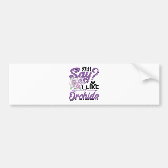Autocollant De Voiture Jardinage d'orchidées (Devant)