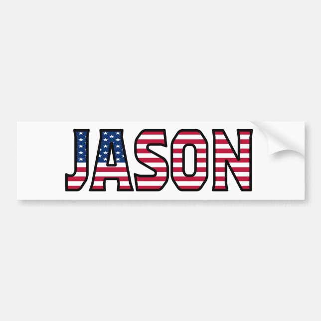 Autocollant De Voiture Jason Nom Vorname USA Aufkleber Sticker Auto (Devant)