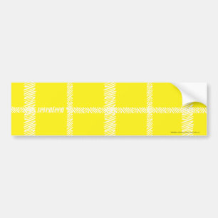 Autocollant De Voiture Jaune de plaid