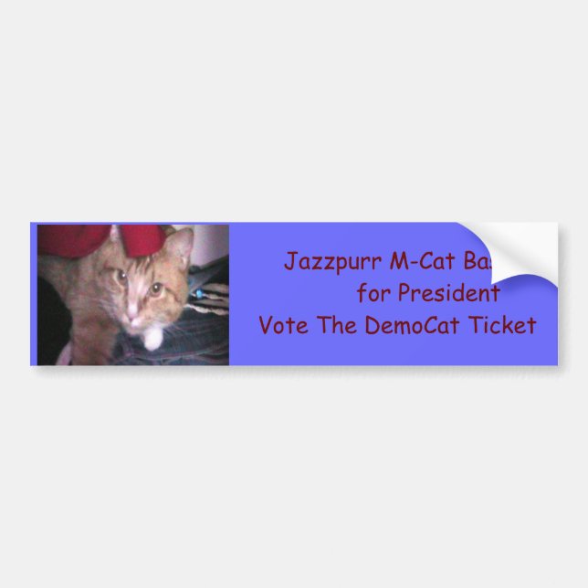 Autocollant De Voiture Jazzpurr DemoCat pour Pres (Devant)