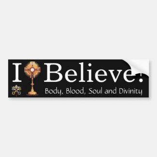 Autocollant De Voiture Je crois en eucharistie