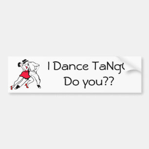 Autocollant De Voiture Je danse le tango, et vous ?