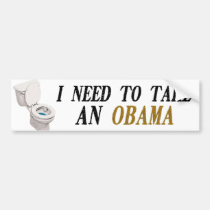 Autocollant De Voiture Je dois prendre un Obama