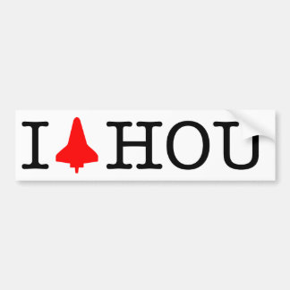 Autocollant De Voiture Je fais la navette Houston