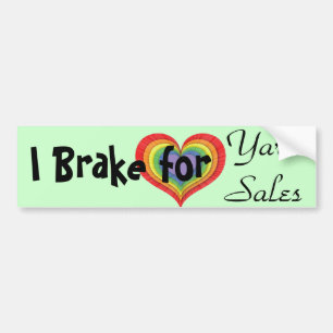 Autocollant De Voiture Je freine en ventes de bric-à-brac
