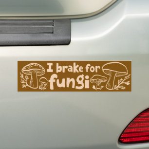 Autocollant De Voiture JE FREINE POUR LES CHAMPIGNONS Mignons Champignons