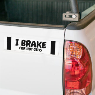 Autocollant De Voiture Je Freine Pour Les Gars Chauds