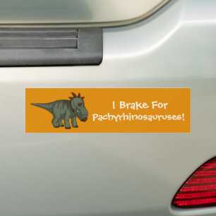 Autocollant De Voiture Je freine pour les Pachyrhinosaurus !