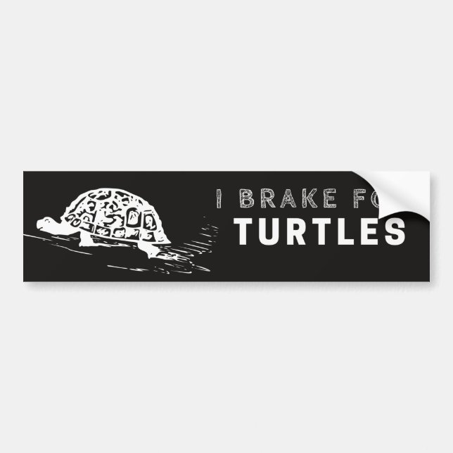 Autocollant De Voiture Je freine pour Turtles Bumper Sticker mignonne et  (Devant)