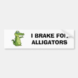 Autocollant De Voiture Je Freins Pour Alligators