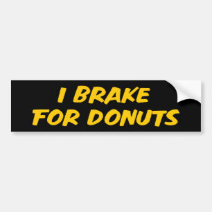 Autocollant De Voiture Je Freins Pour Bumper Sticker De Donuts