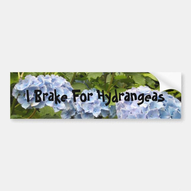 Autocollant De Voiture Je Freins Pour Les Hydrangeas (Devant)
