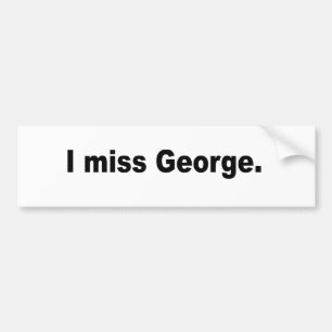 Autocollant De Voiture Je manque George
