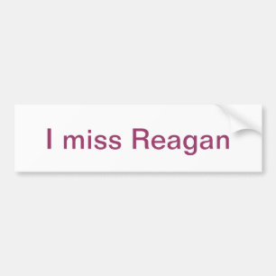 Autocollant De Voiture Je manque Reagan