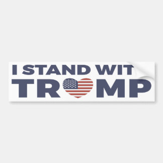 Autocollant De Voiture Je me tiens avec Donald Trump