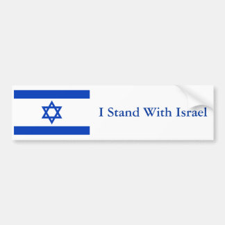 Autocollant De Voiture Je me tiens avec l'Israël