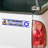 Autocollant De Voiture Je me tiens avec l'Israël ! (On Truck)