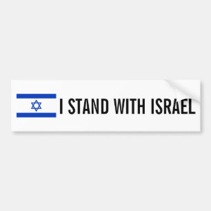 Autocollant De Voiture Je Me Trouve Avec L'Autocollant Bumper Israel