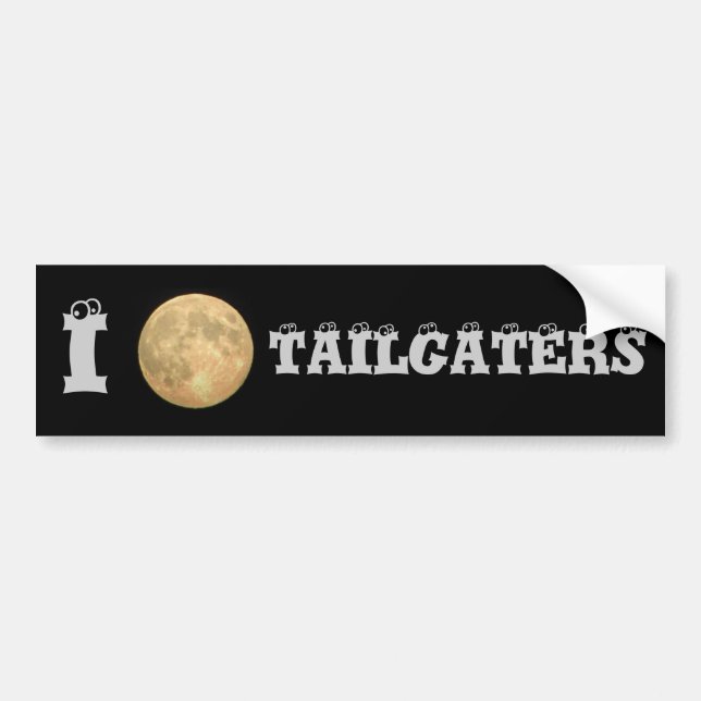 Autocollant De Voiture Je Moon Tailgaters (Devant)