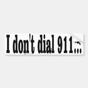 Autocollant De Voiture Je ne fais pas compose 911