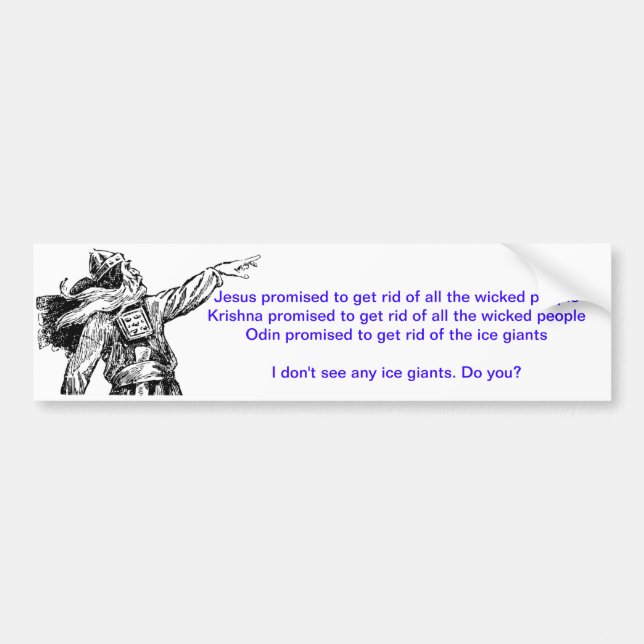 Autocollant De Voiture Je ne vois aucune glace Giants… (Devant)