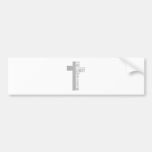 Autocollant De Voiture Je peux faire toutes choses par Christ qui me fort